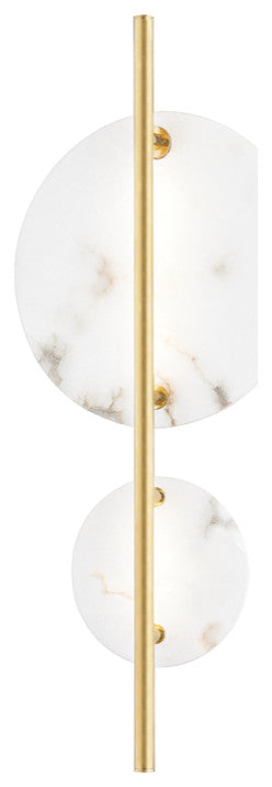 Hudson Valley Croft LED Wall Sconce 3400-AGB