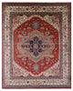 11' 7" X 14' 11" Heriz Serapi Hand Knotted Wool Rug - Q16004
