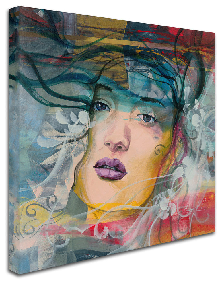 ''Mirada Lejana'' Canvas Art by Andrea