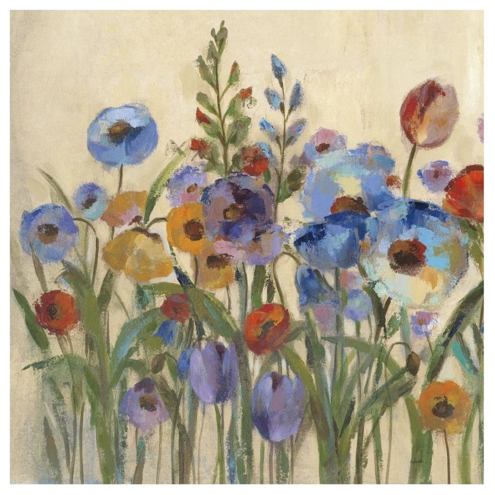"Sunrise Garden II" Digital Paper Print by Silvia Vassileva, 26"x26"