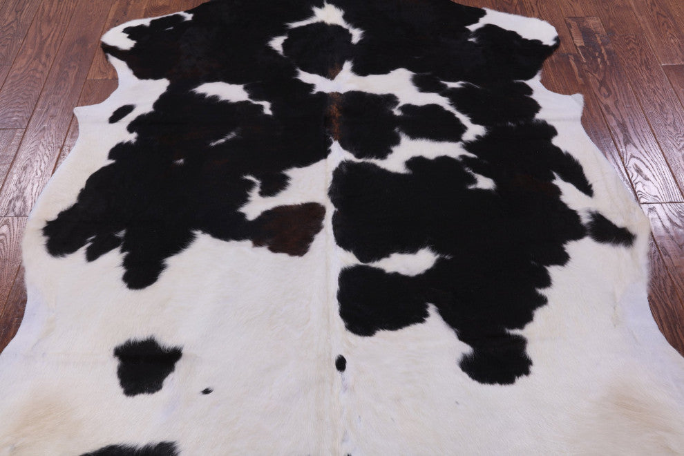 Organic Natural Hair-On Cowhide Area Rug 6' 11" X 5' 10" C1491