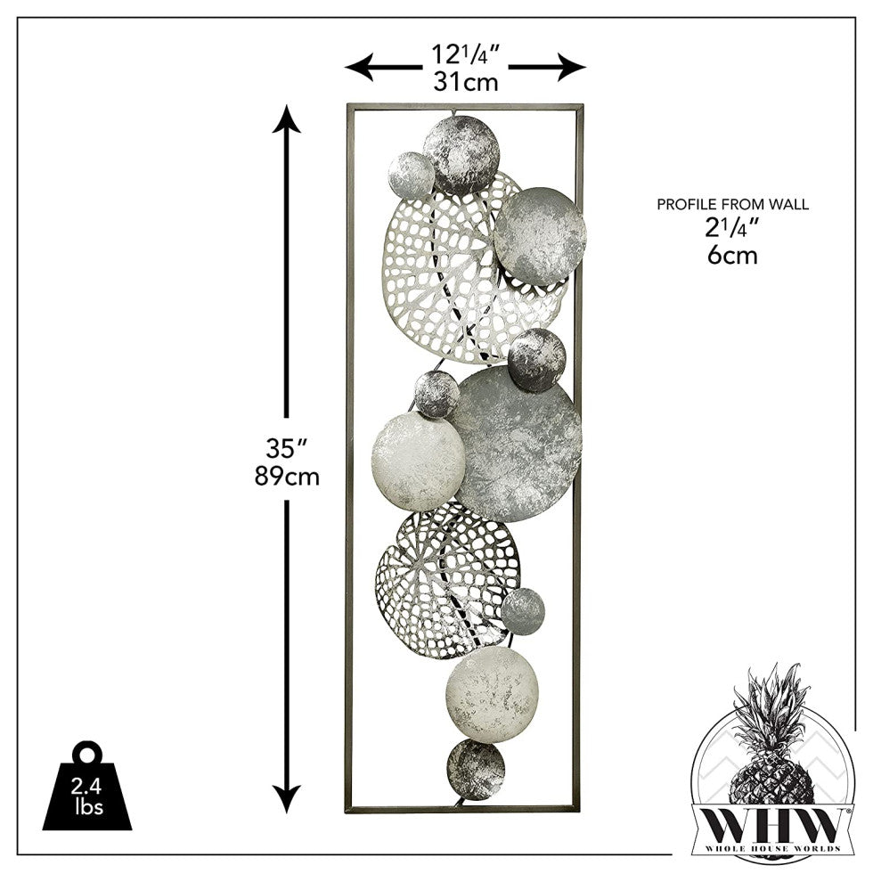 Abstract Dots Botanical Wall Decor, 35"
