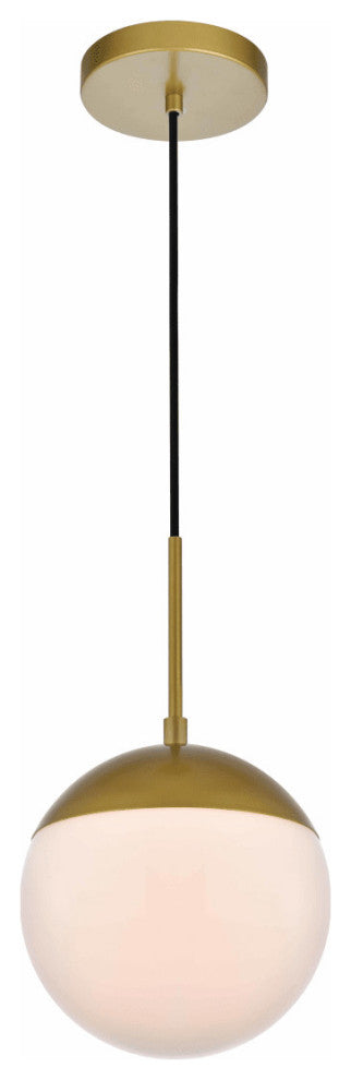 Elegant Lighting LD6026 Eclipse 8"W Mini Pendant - Chrome