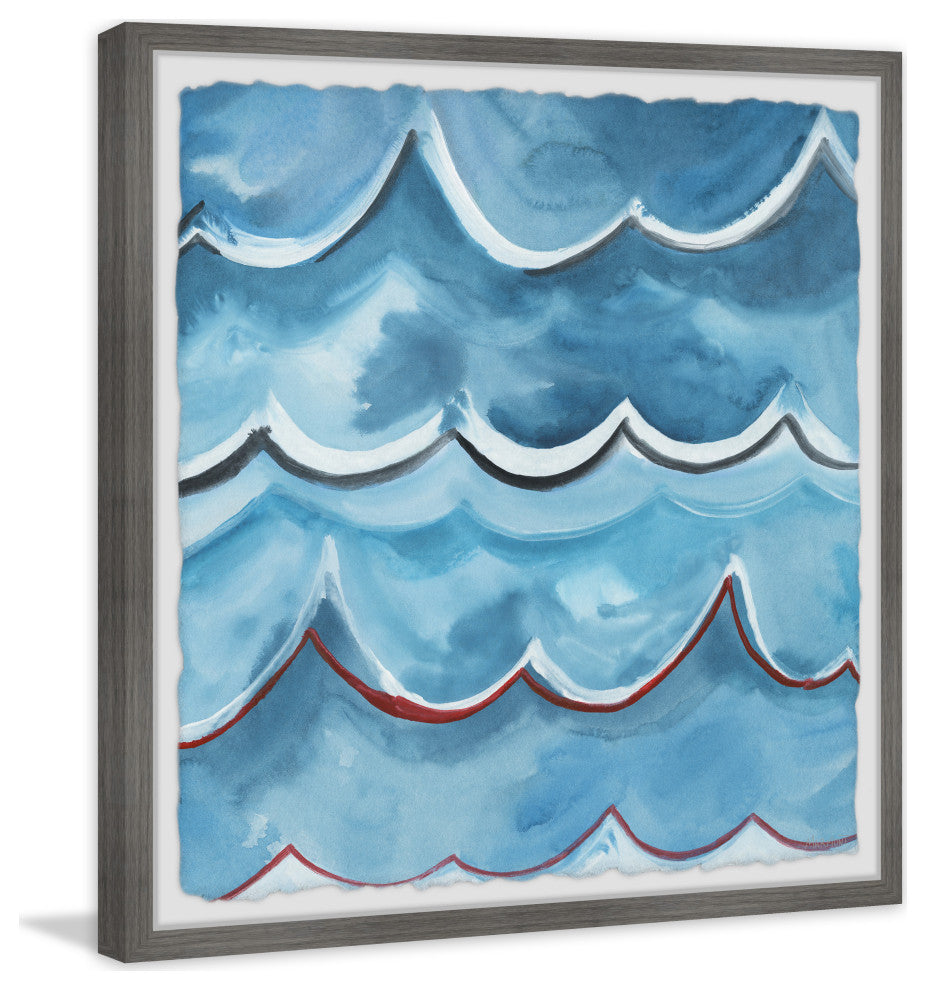 "The Next Wave" Framed Painting Print