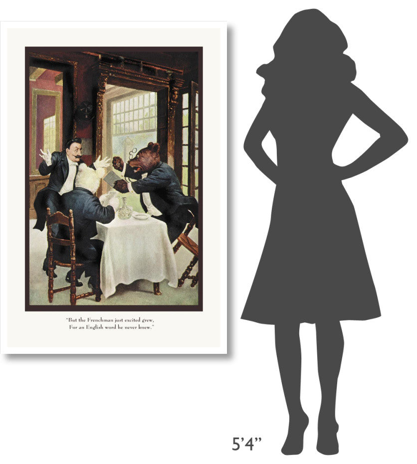 "Teddy Roosevelt's Bears: The Frenchman" Paper Print by R.K. Culver, 34"x50"