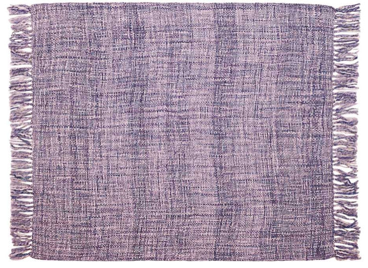 Mina Victory T1123 Throw Blanket, Lavender, 50" x 60"