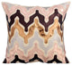 Brown Faux Leather Pillows 20"x20" Abstract Bed Lounge Pillow, Tea Party