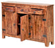 61" Rustic Reclaimed Wood 3 Doors and 3 Drawers Sideboard Buffet