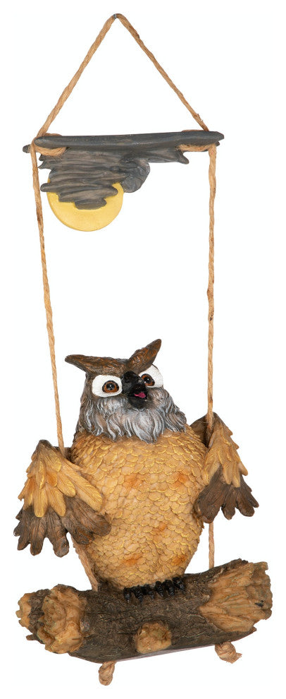 Howie the Hoot Owl Swinging Sculpture