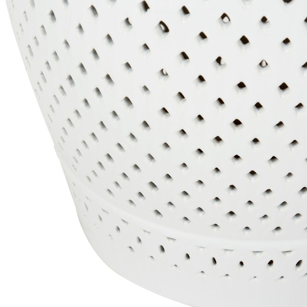 Safavieh Diamond Garden Stool, White