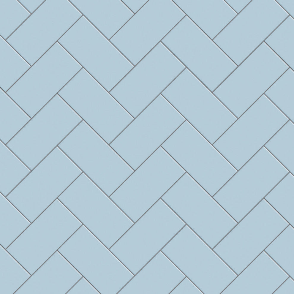 Projectos Matte Ceramic Floor and Wall Tile, Sky Blue