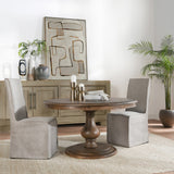 The Adrienne Dining Table, 54", Brown, French Country, Round