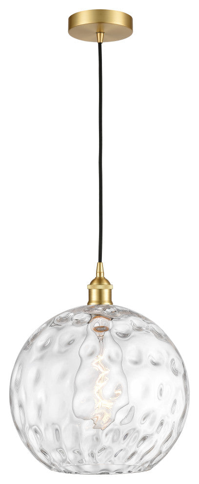 Innovations 616-1P-SG-G1215-12-LED 1-Light Mini Pendant, Satin Gold