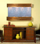 Sunrise Springs water fountain, Black Featherstone, Rustic Copper, Square