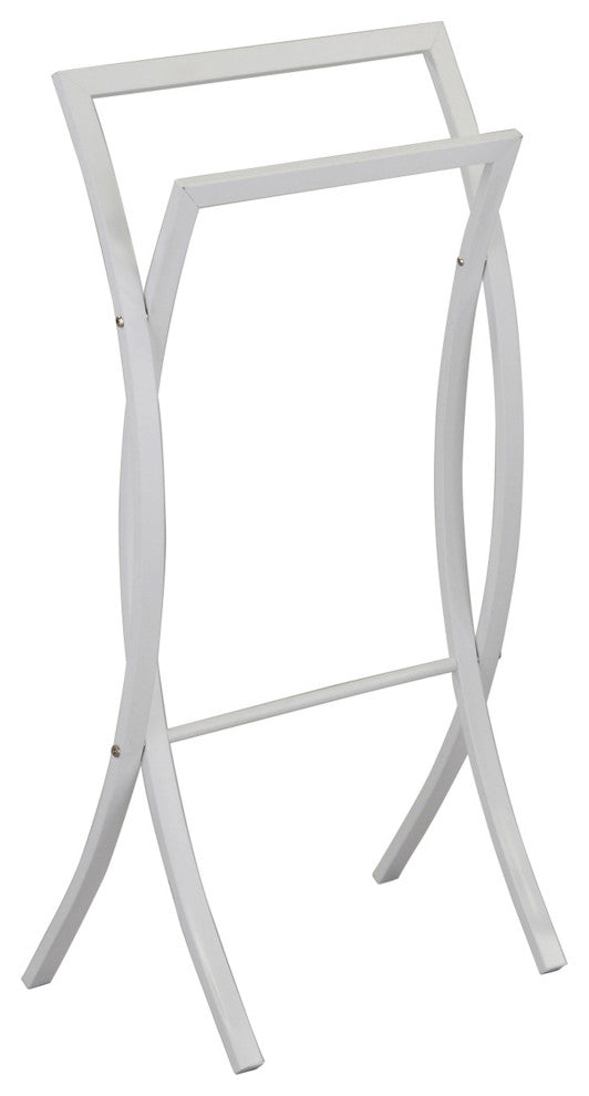 Rusbac Metal Towel Stand (White)