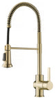 Britt Commercial Style 3-Function Pull-Down 1-Handle 1-Hole Kitchen Faucet, Spot Free Antique Champagne Bronze