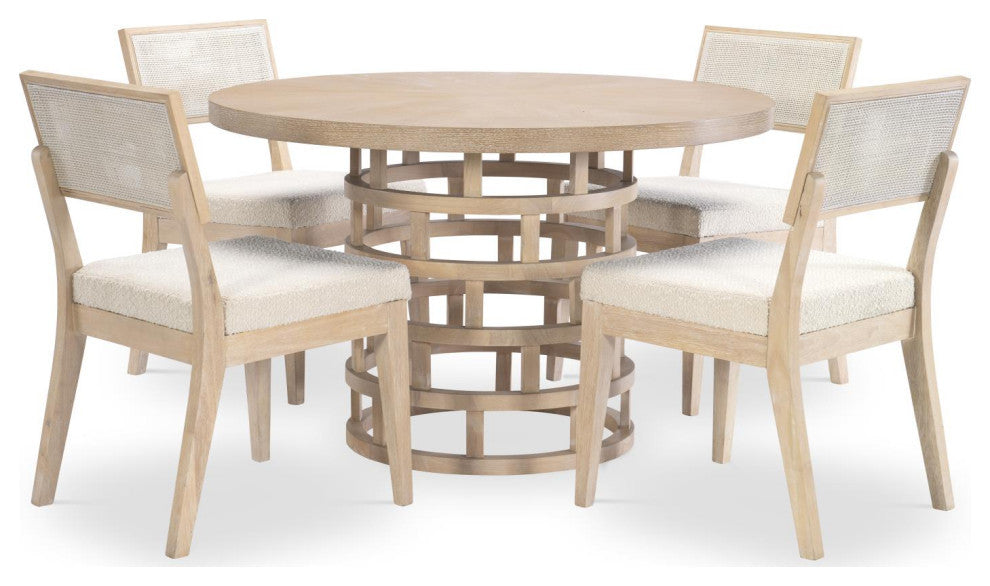 Biscayne Complete Round Pedestal Table