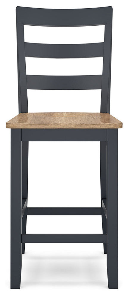 Gesthaven Natural/Blue Counter Height Barstool