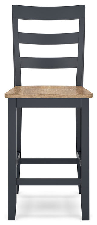Gesthaven Natural/Blue Counter Height Barstool
