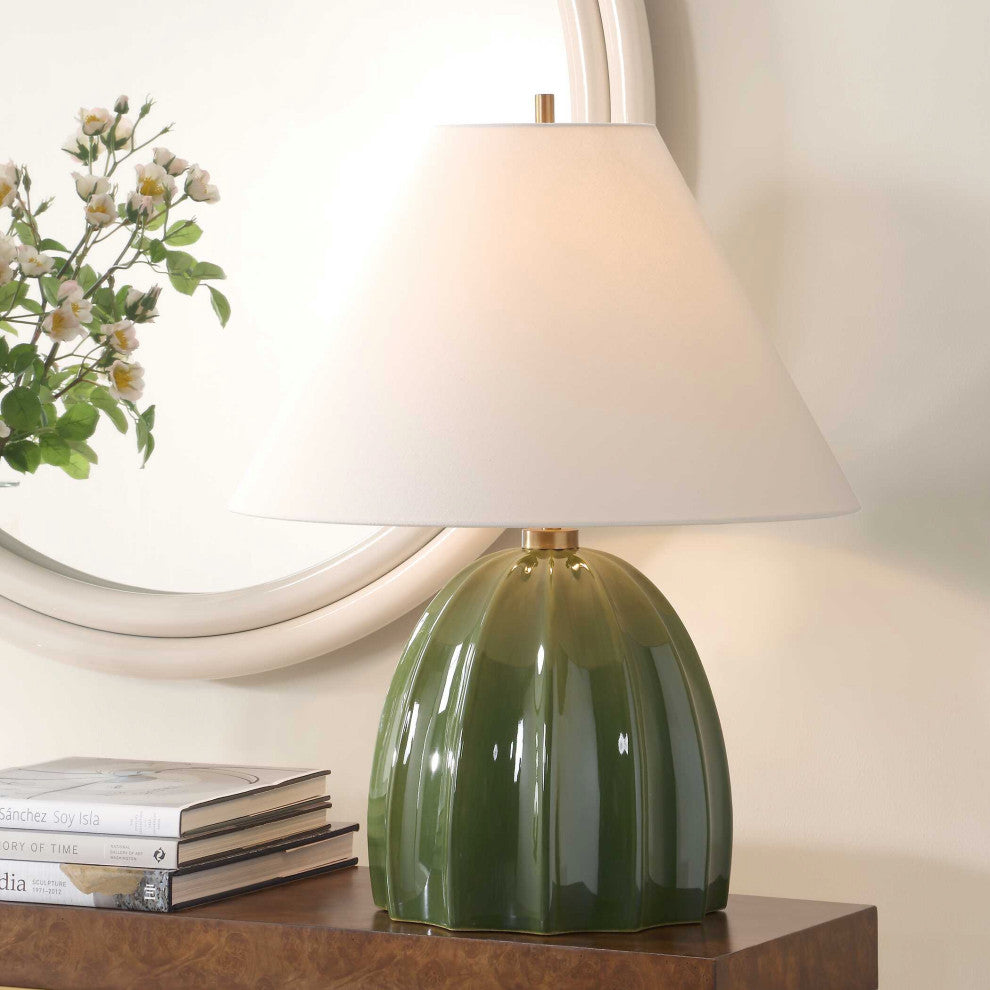 Uttermost Renna Moss Green Table Lamp