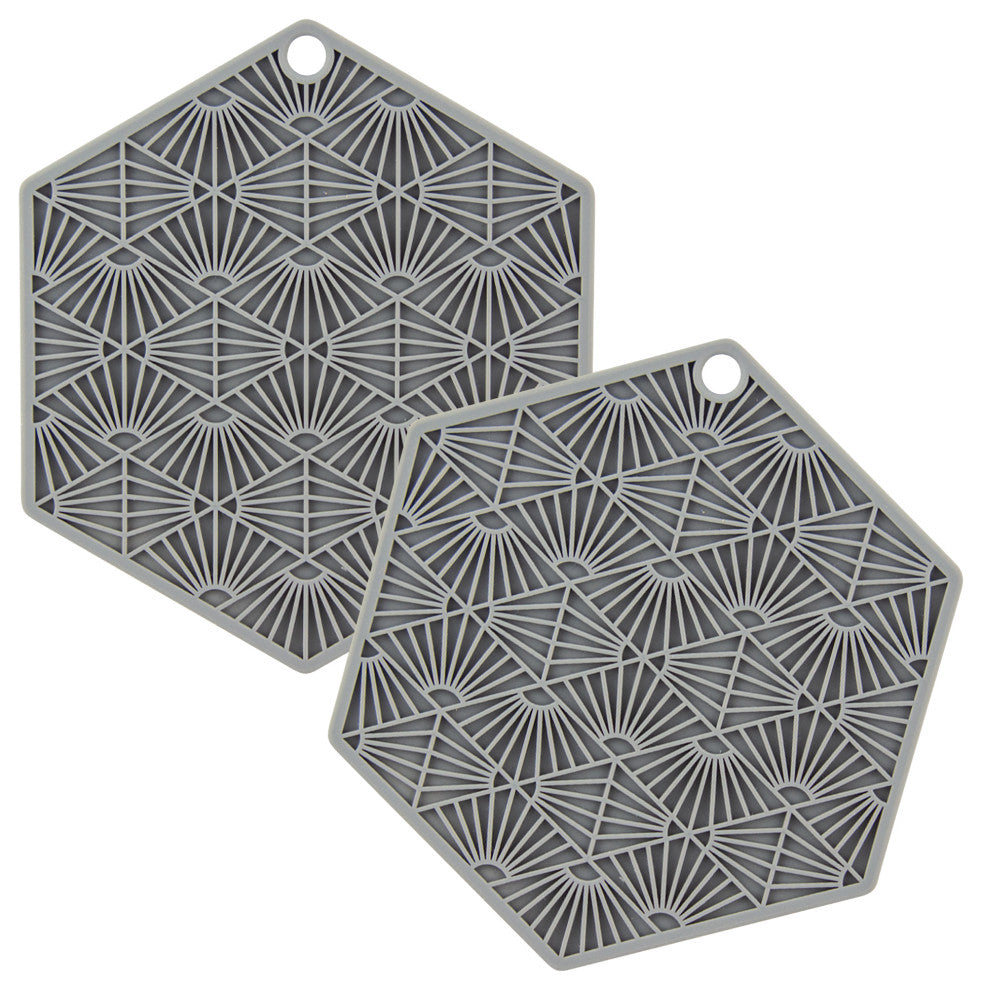 Taste of Home 2 Piece Silicone 3-in-1 Tool, Ash Gray