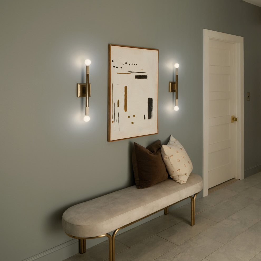 Odensa 2 Light Wall Sconce, Champagne Bronze
