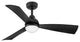 Hinkley Una LED Ceiling Fan, Matte Black, 44"