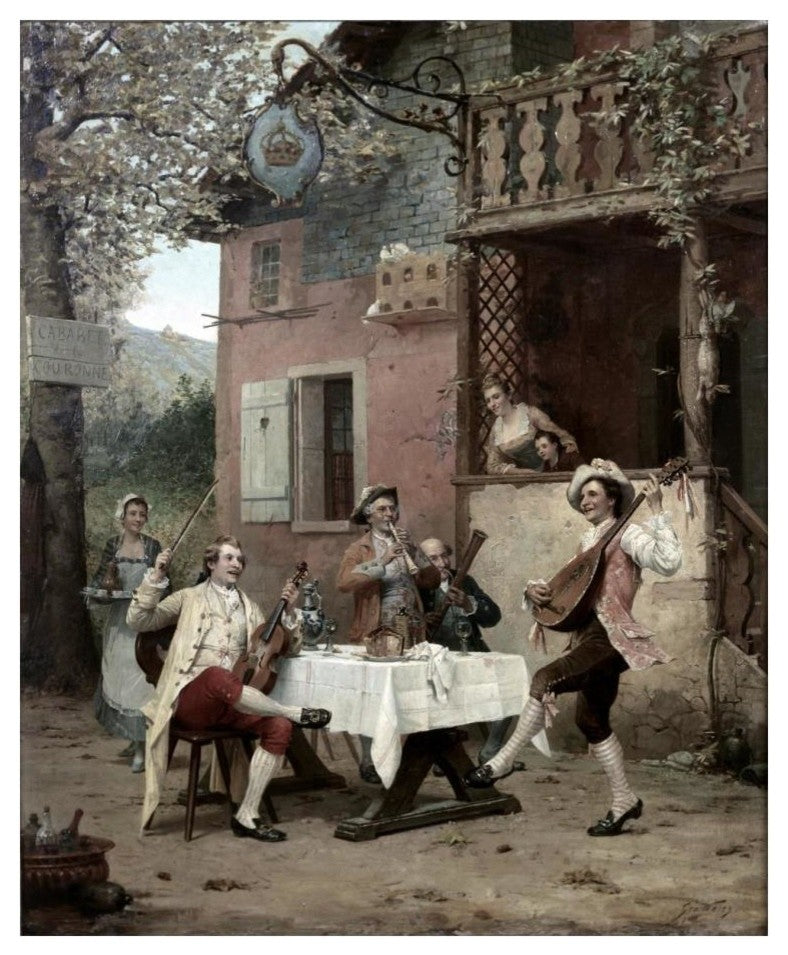 "Cabaret De La Couronne" Digital Paper Print by Emile Georges Weiss, 20"x24"