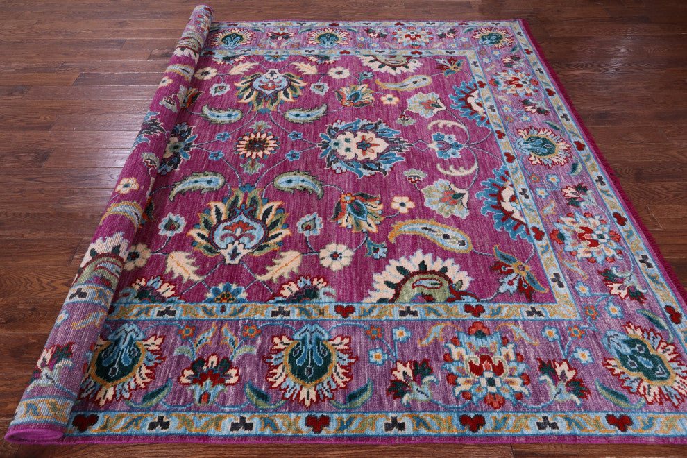 Persian Tabriz Hand Knotted Wool Rug 8' 0" X 10' 2" - Q15399