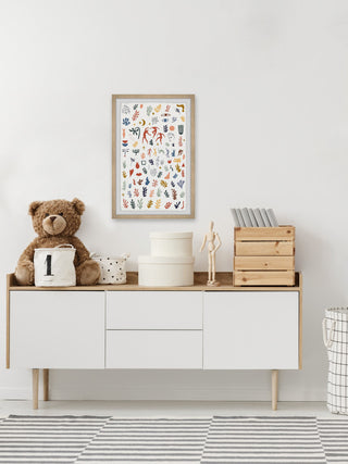 "Complex Timeline" Framed Painting Print, 30x45