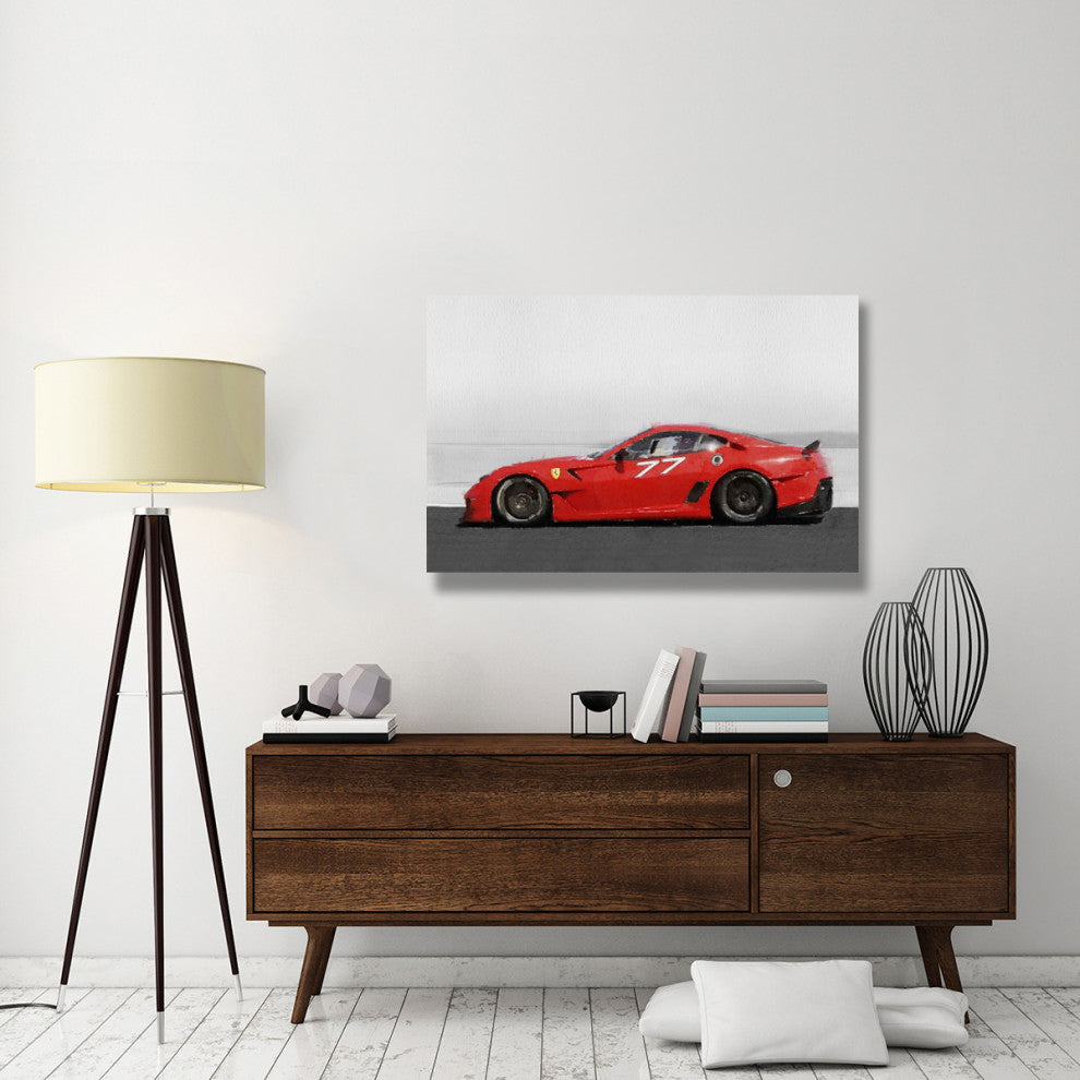 "2006 Ferrari 599 GTB Fiorano Watercolor" Fine Art Print