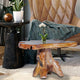 Teak Wood Slab Rustic Coffee Table