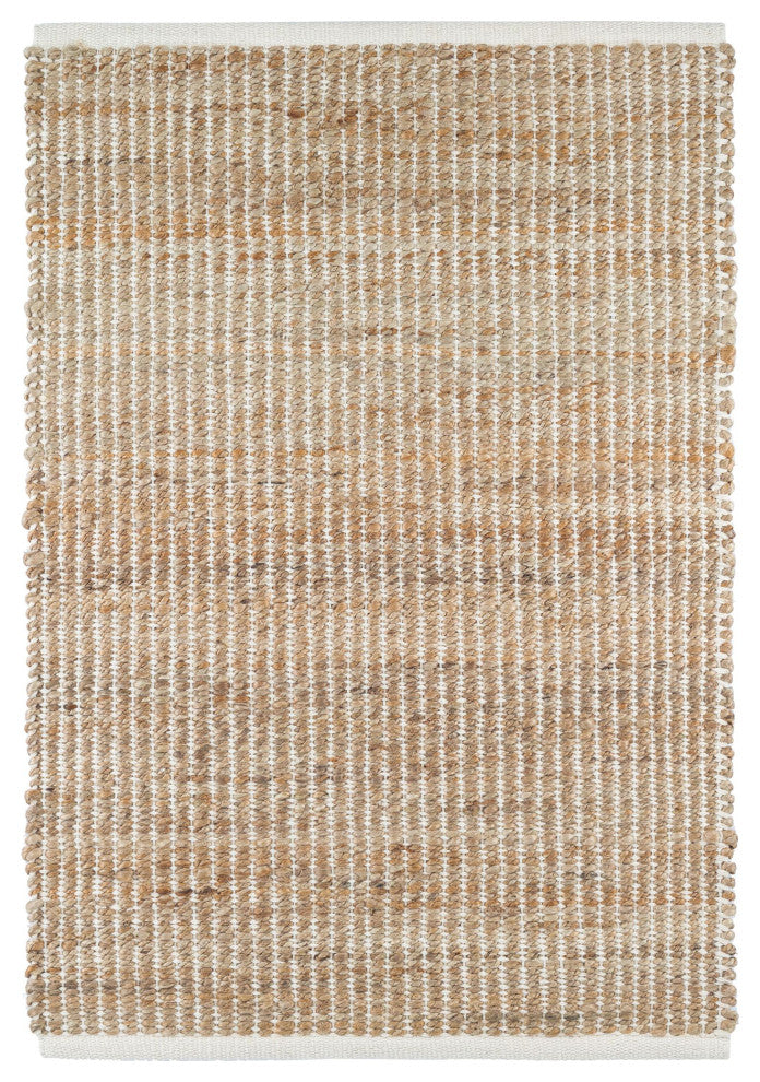 Dash & Albert Gridwork Ivory Handwoven Jute Rug, Ivory, 5' x 8'