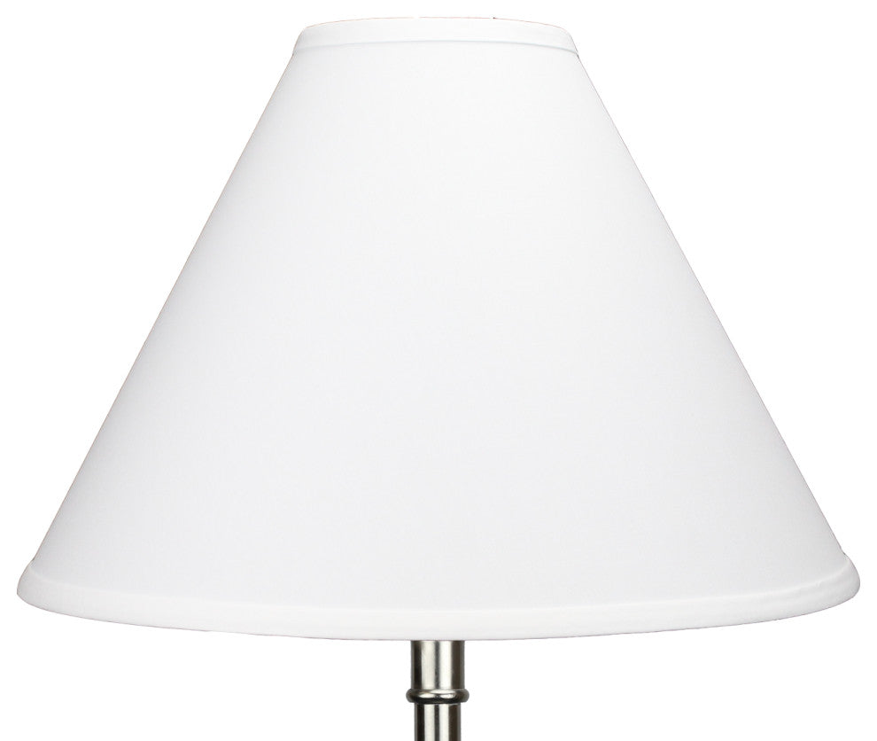 Fenchel Shades 5"x16"x12" Brass Spider Attachment Empire Lamp Shade, Linen White
