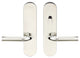 Vienna Lever Tubular Passage With Privacy Bolt, Left Hand, 2-3/8"Backset