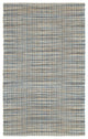8" x 10" Navy and Natural Interwoven Area Rug
