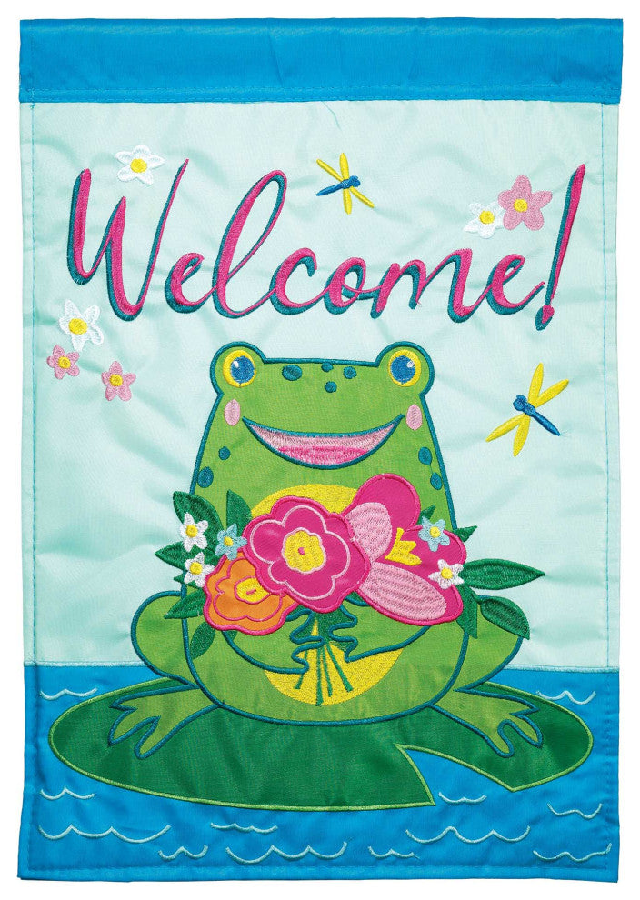 Flg Dapp Frog Welcome Poly Garden