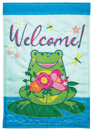 Flg Dapp Frog Welcome Poly Garden