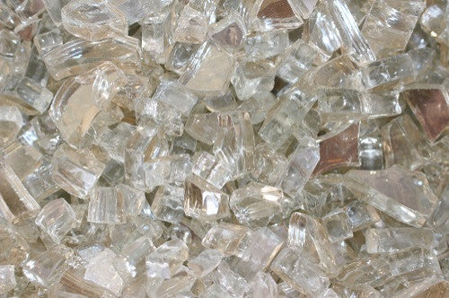 Az Patio Heaters Reflective Fire Pit Fire Glass, Crystal