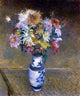 Gustave Caillebotte Chrysanthemums in a Vase, 20"x25" Wall Decal