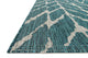 Teal and Gray Indoor/Outdoor Isle Area Rug by Loloi, 5'3"x7'7"