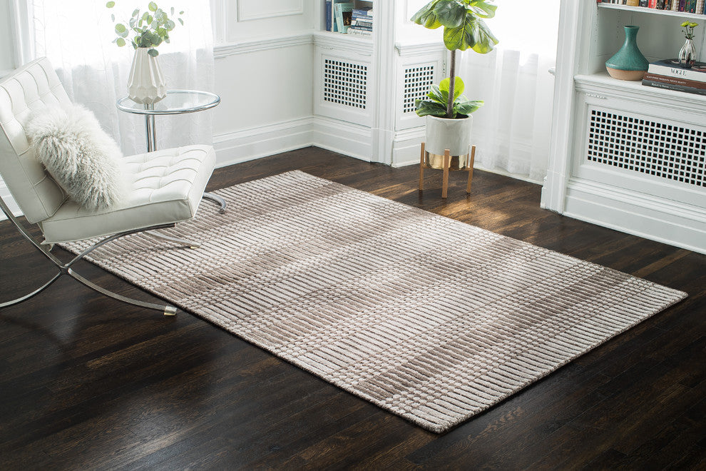 Helli Tufted Area Rug, Brown, 8'x10'