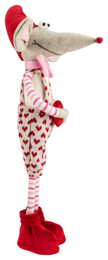 21" Standing Plush Boy Mouse Valentine's Day Figure