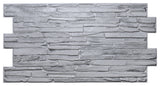 Grey Flagstone 3D Wall Panels, Set of 10, Covers 56.1 Sq Ft