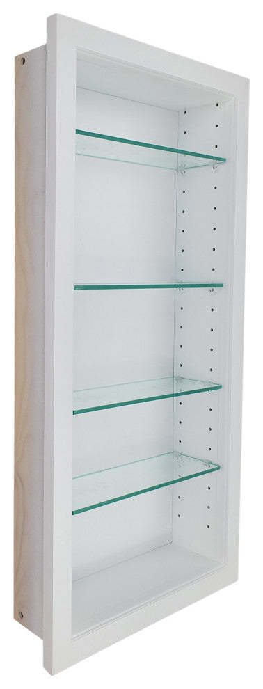 Durham Recessed White Niche 31.5"h x 15.5"w x 3.5"d
