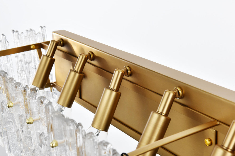 Elegant Lighting 1780W35 Emilia 8 Light 7" Tall Wall Sconce - Chrome