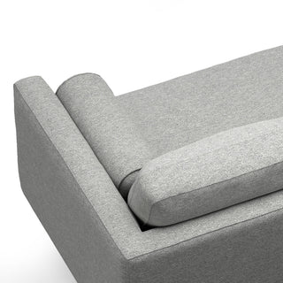 Morrison Mid Century Left Sectional Wide Sofa Tightly Woven Performance Fabric, Mist Grey