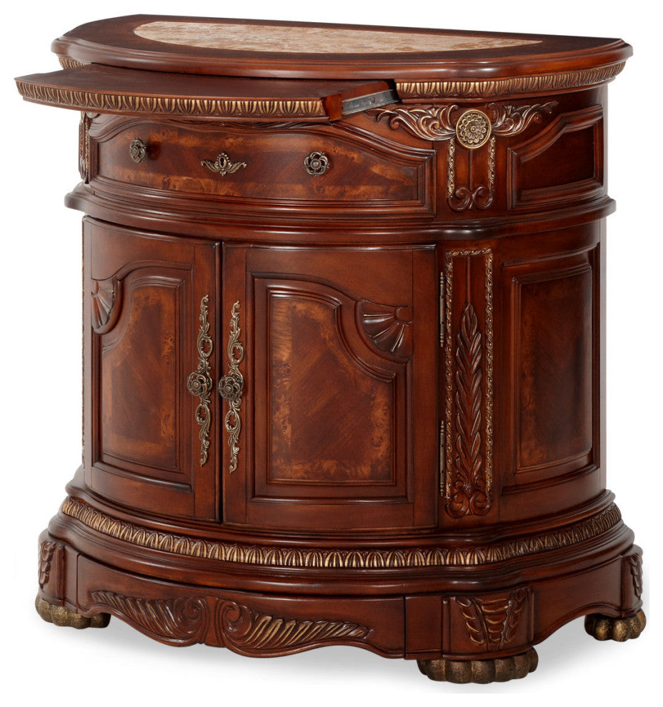 Cortina Bedside Chest, Honey Walnut