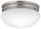 Flush Mount 2-Light, Brushed Nickel
