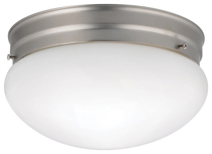 Flush Mount 2-Light, Brushed Nickel